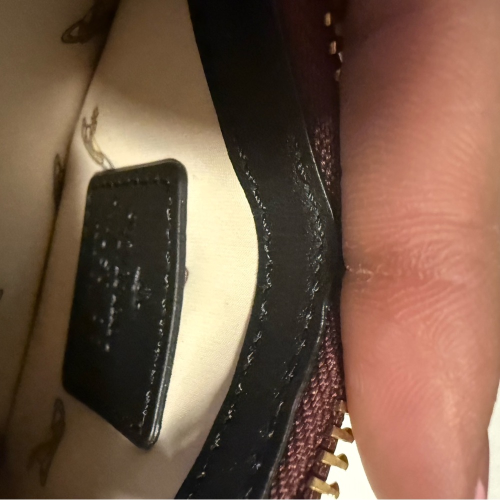 Vivienne Westwood Dark Red Textured Wallet - Picture 3 of 5
